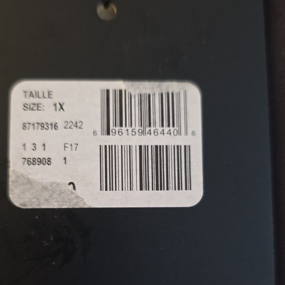 Michel Studio Black, White, and Blue Short Sleeve Top - Picture 5 of 5